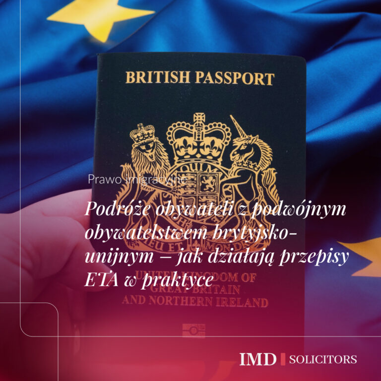 Podróże obywateli z podwójnym obywatelstwem brytyjsko-unijnym – jak działają przepisy ETA w praktyce