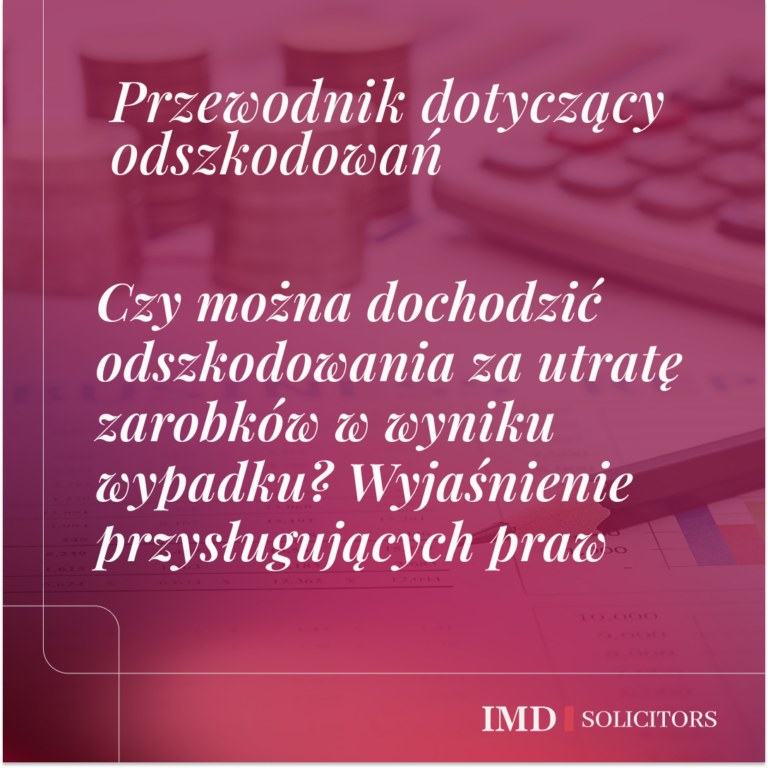 Czy można dochodzić odszkodowania za utratę zarobków w wyniku wypadku? Wyjaśnienie przysługujących praw