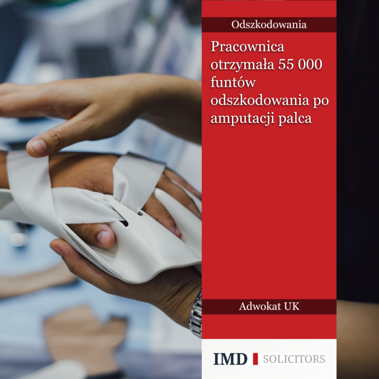 55 000 funtów odszkodowania za amputację palca wskazującego w fabryce lodów. Dowiedz się o odpowiedzialności pracodawcy i rehabilitacji.